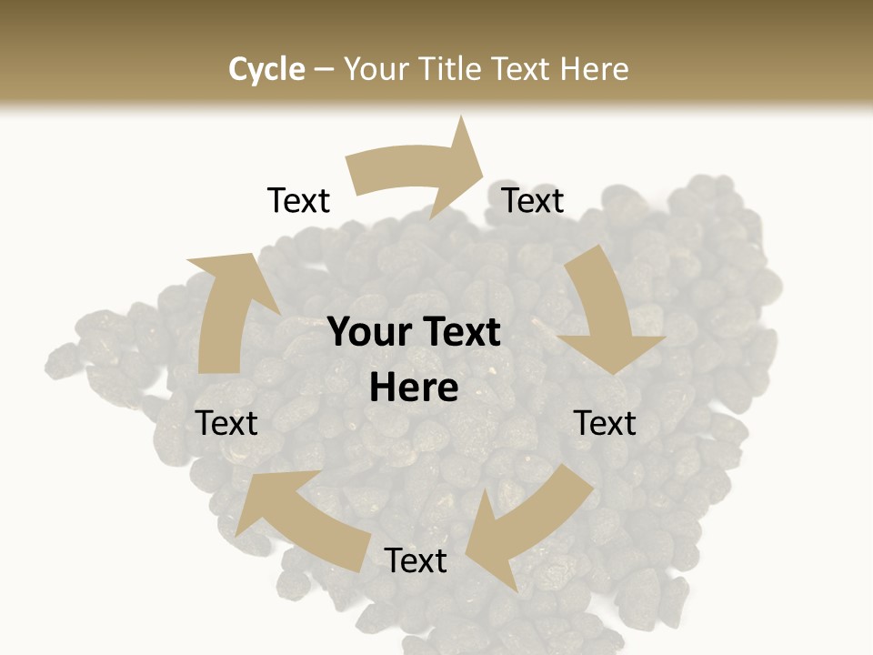 A Pile Of Dog Food On A White Background PowerPoint Template