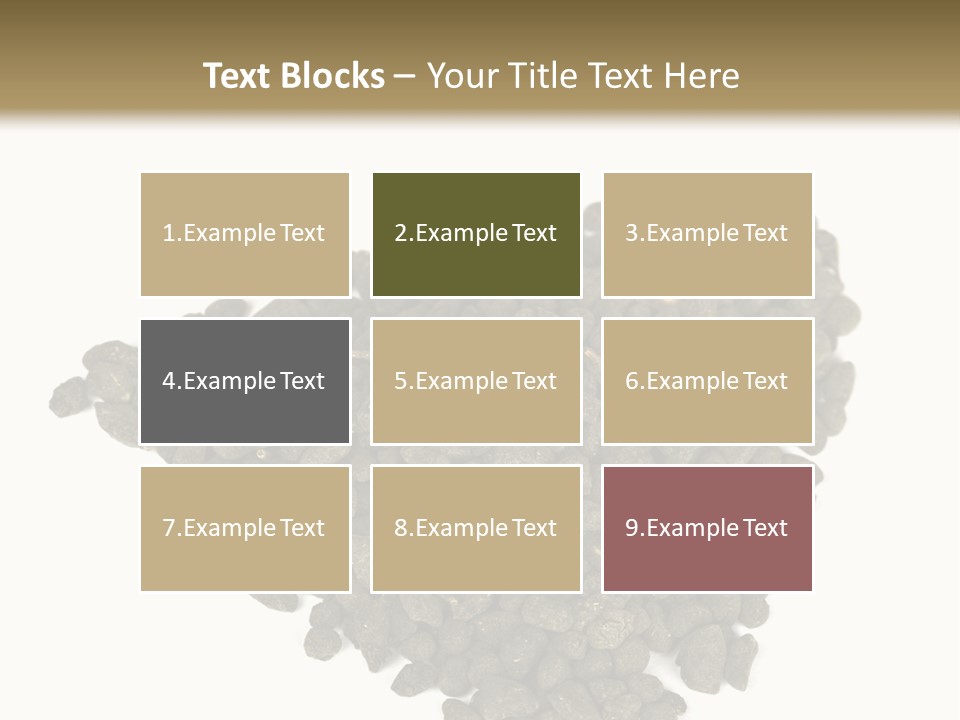 A Pile Of Dog Food On A White Background PowerPoint Template