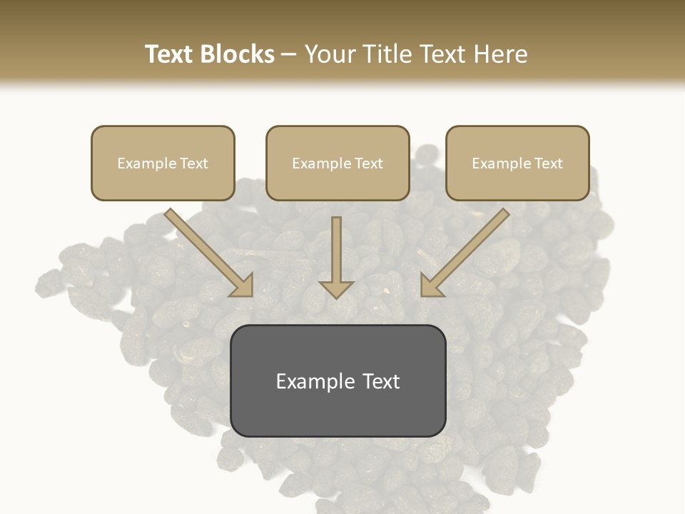 A Pile Of Dog Food On A White Background PowerPoint Template