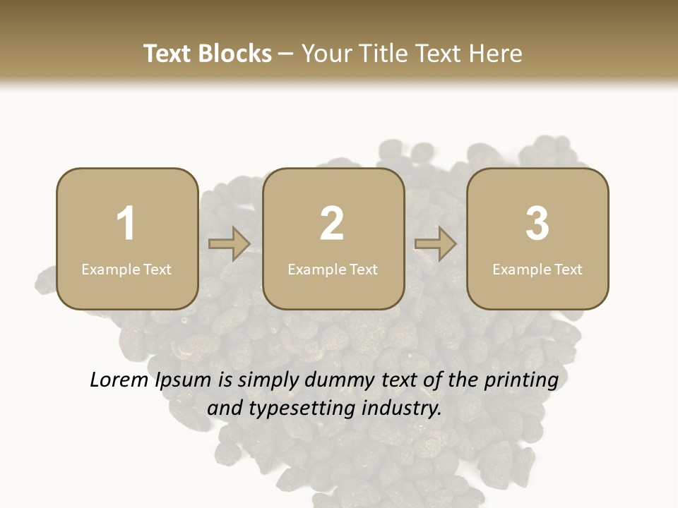 A Pile Of Dog Food On A White Background PowerPoint Template