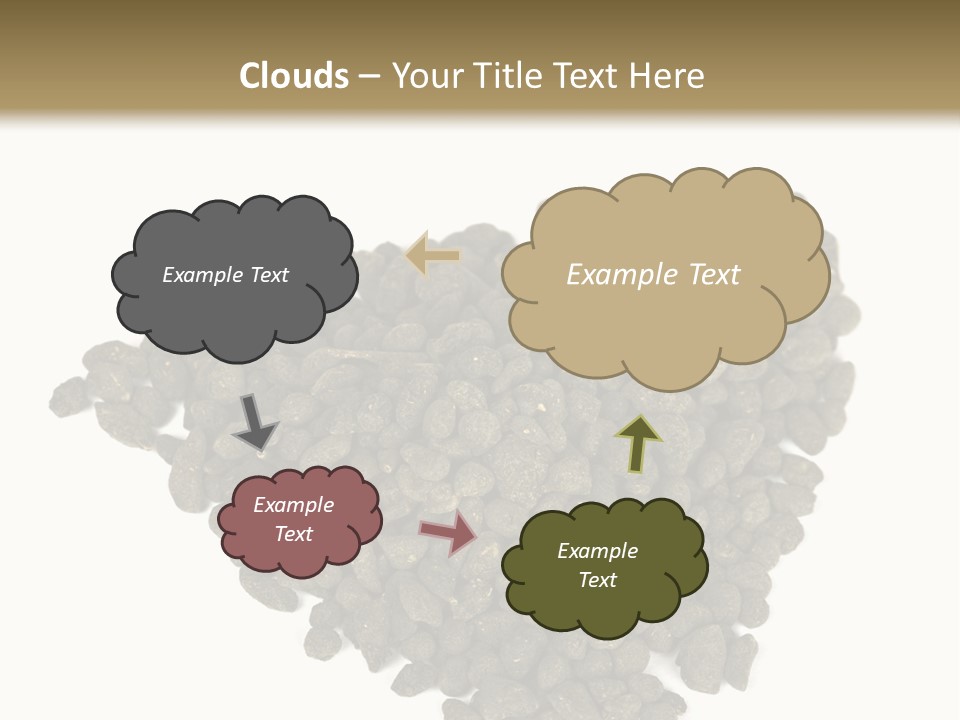 A Pile Of Dog Food On A White Background PowerPoint Template
