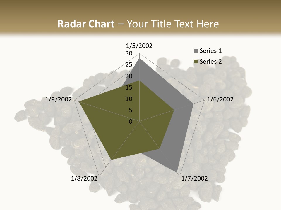 A Pile Of Dog Food On A White Background PowerPoint Template