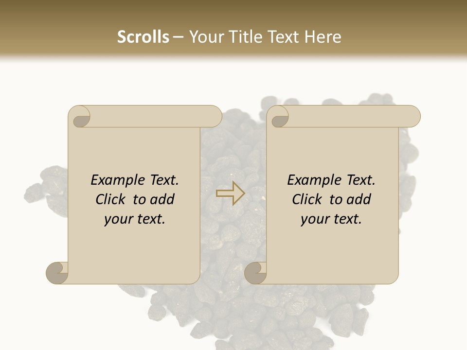 A Pile Of Dog Food On A White Background PowerPoint Template