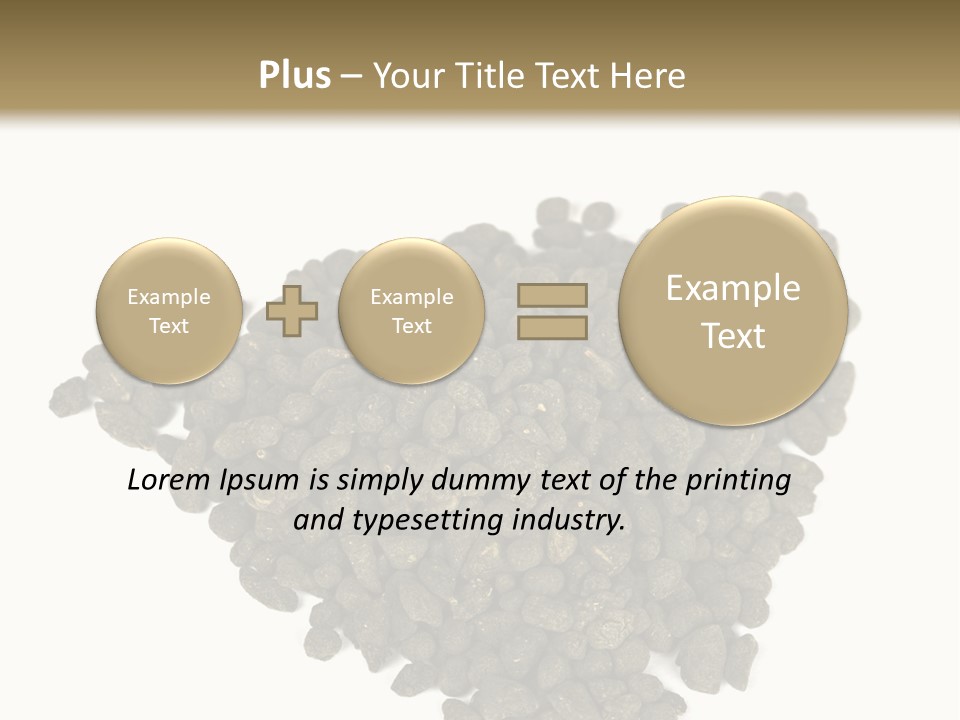 A Pile Of Dog Food On A White Background PowerPoint Template