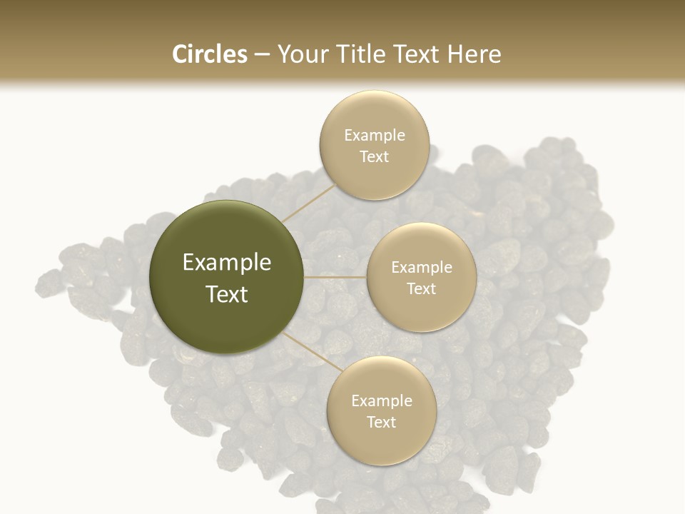 A Pile Of Dog Food On A White Background PowerPoint Template