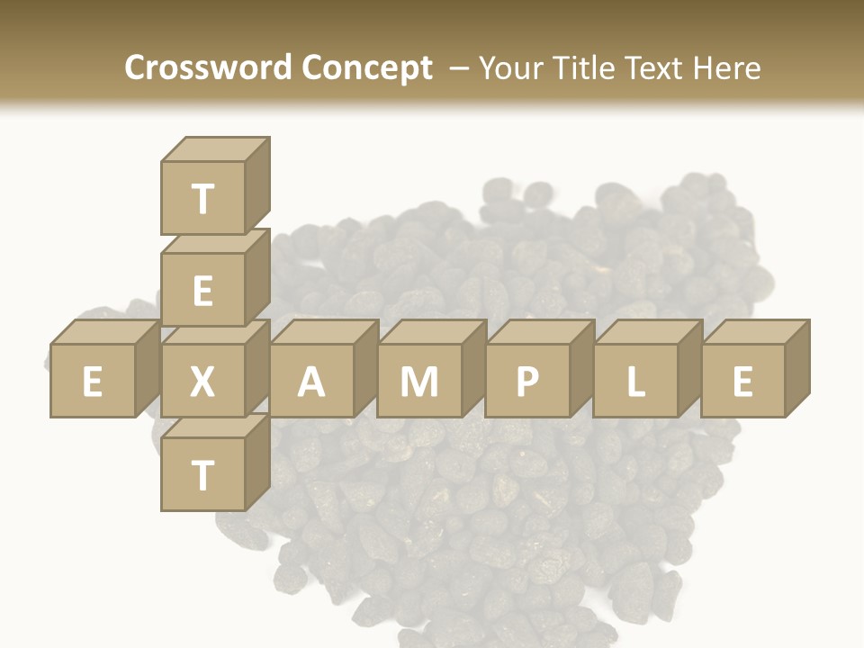 A Pile Of Dog Food On A White Background PowerPoint Template