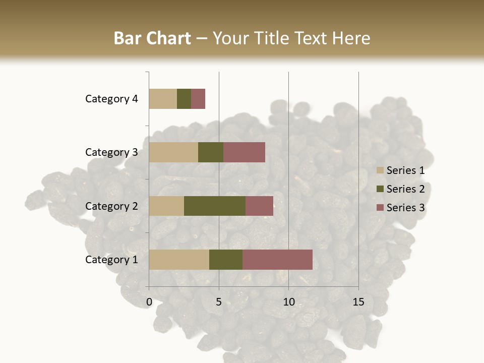 A Pile Of Dog Food On A White Background PowerPoint Template