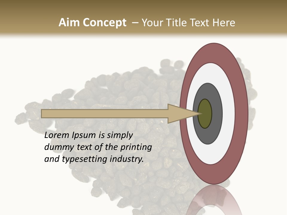 A Pile Of Dog Food On A White Background PowerPoint Template