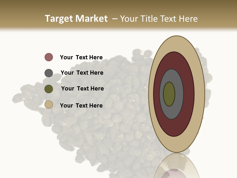 A Pile Of Dog Food On A White Background PowerPoint Template