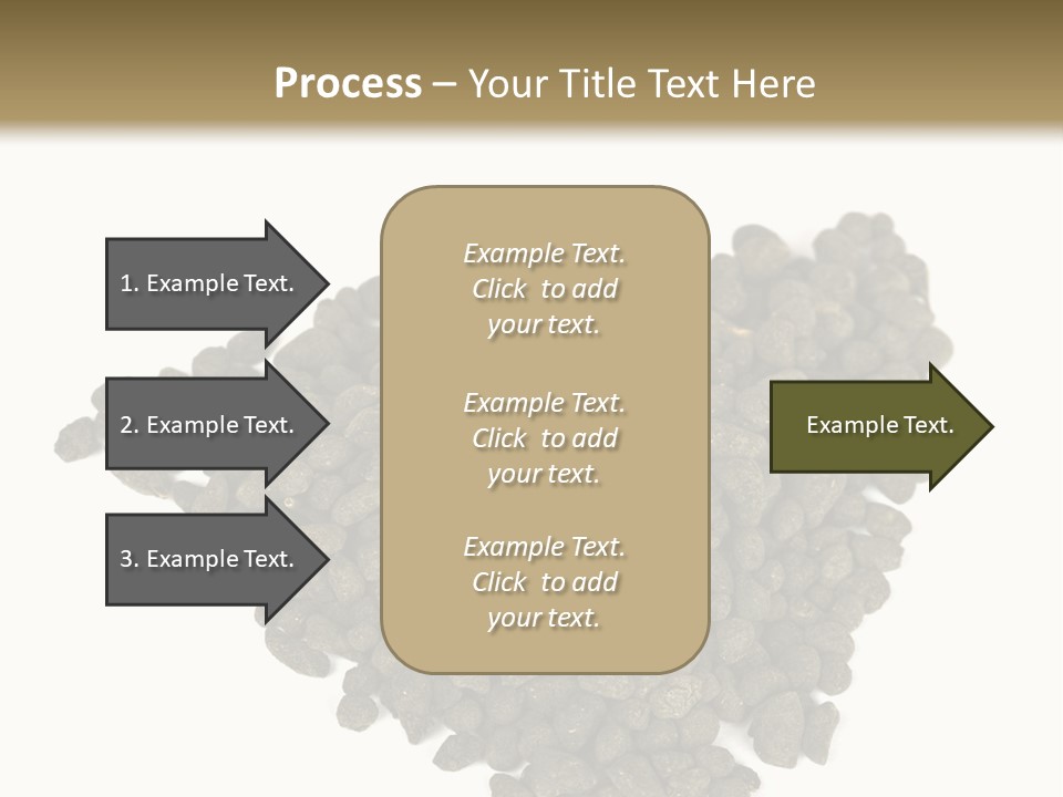 A Pile Of Dog Food On A White Background PowerPoint Template