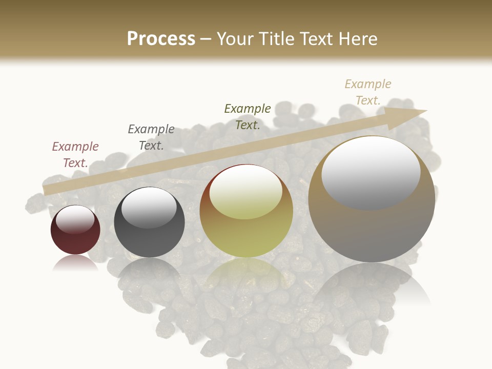 A Pile Of Dog Food On A White Background PowerPoint Template