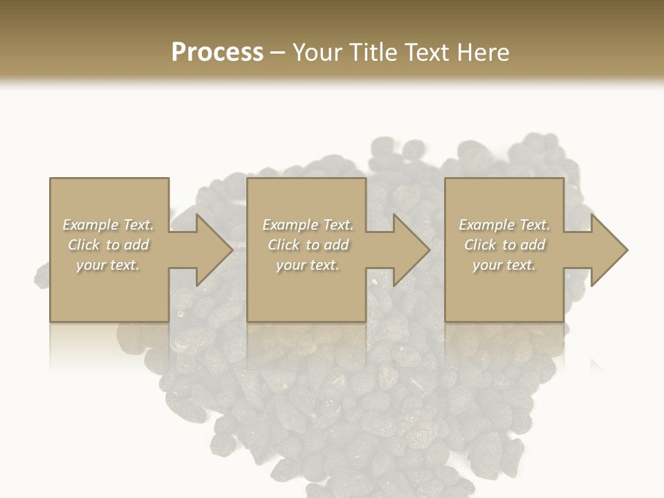 A Pile Of Dog Food On A White Background PowerPoint Template