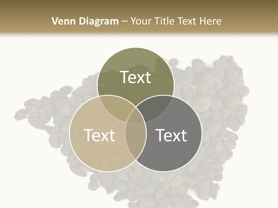 A Pile Of Dog Food On A White Background PowerPoint Template