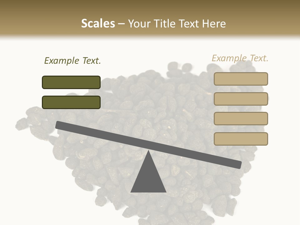 A Pile Of Dog Food On A White Background PowerPoint Template