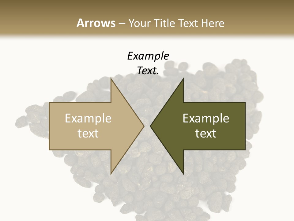 A Pile Of Dog Food On A White Background PowerPoint Template