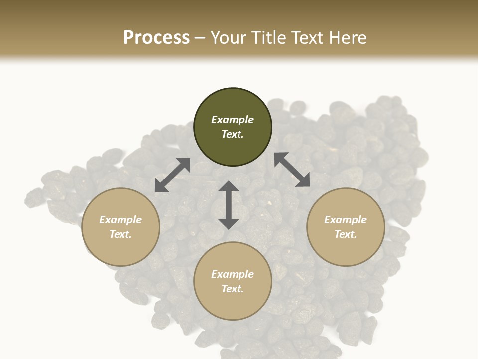 A Pile Of Dog Food On A White Background PowerPoint Template