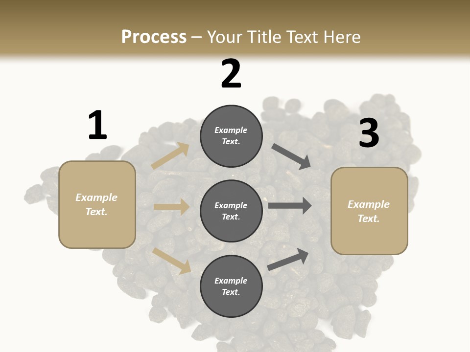 A Pile Of Dog Food On A White Background PowerPoint Template