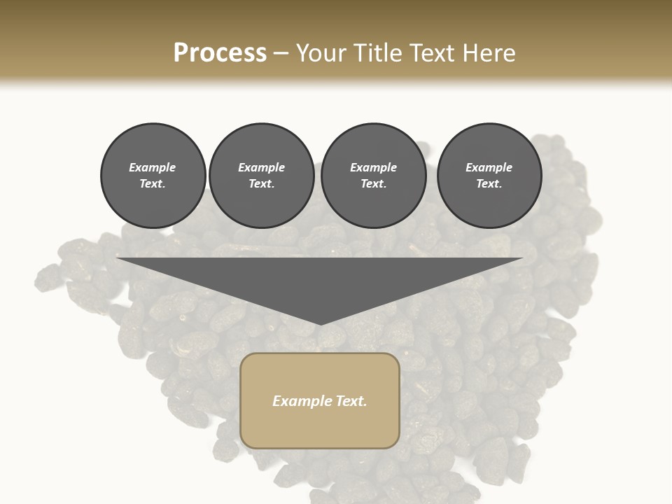 A Pile Of Dog Food On A White Background PowerPoint Template