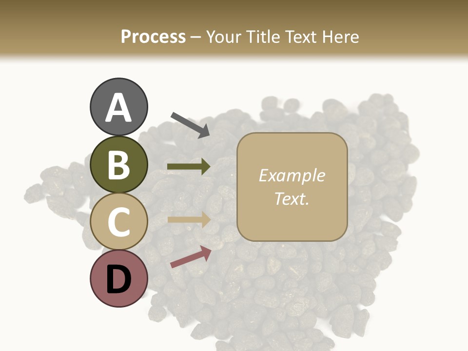 A Pile Of Dog Food On A White Background PowerPoint Template