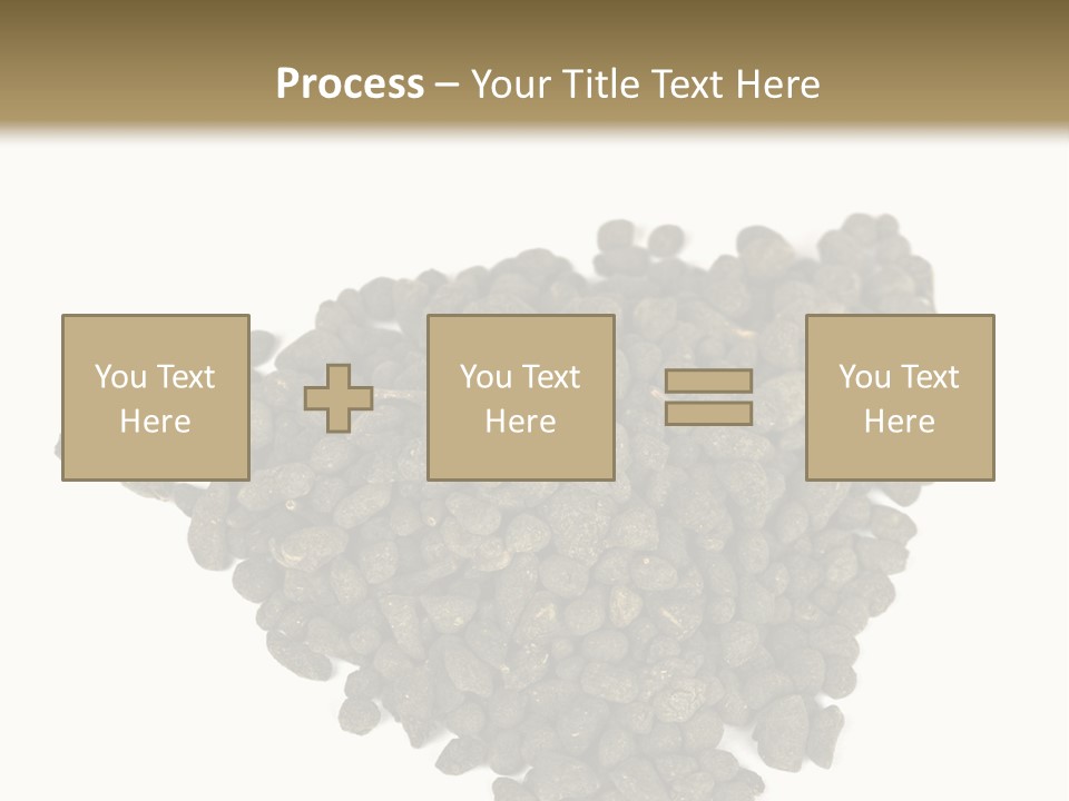 A Pile Of Dog Food On A White Background PowerPoint Template