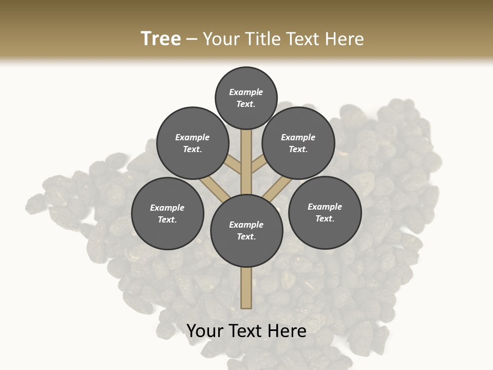 A Pile Of Dog Food On A White Background PowerPoint Template