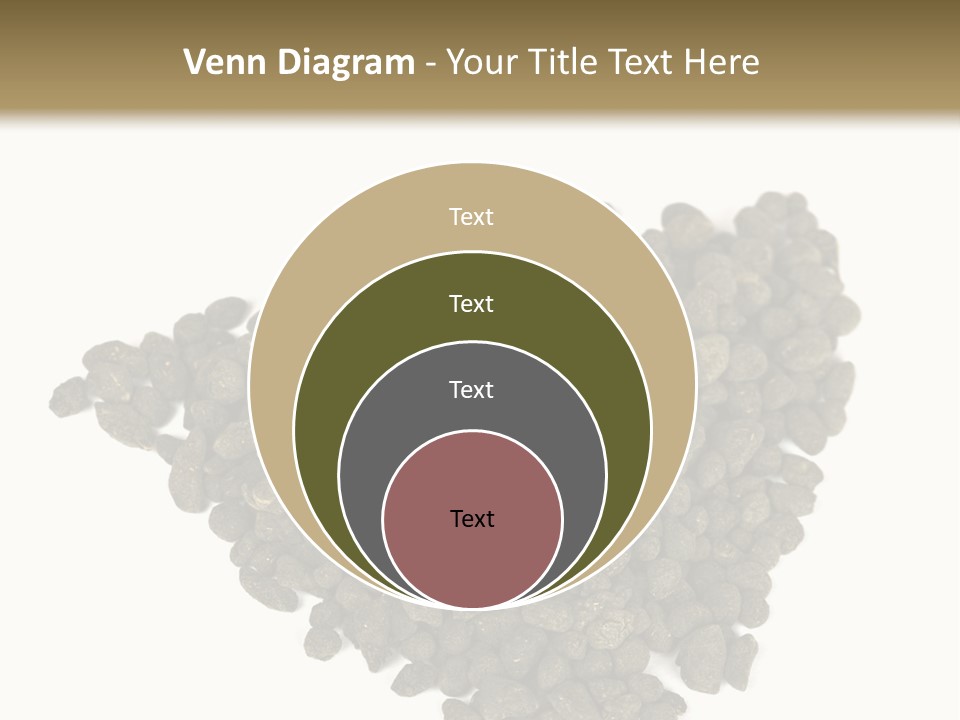 A Pile Of Dog Food On A White Background PowerPoint Template