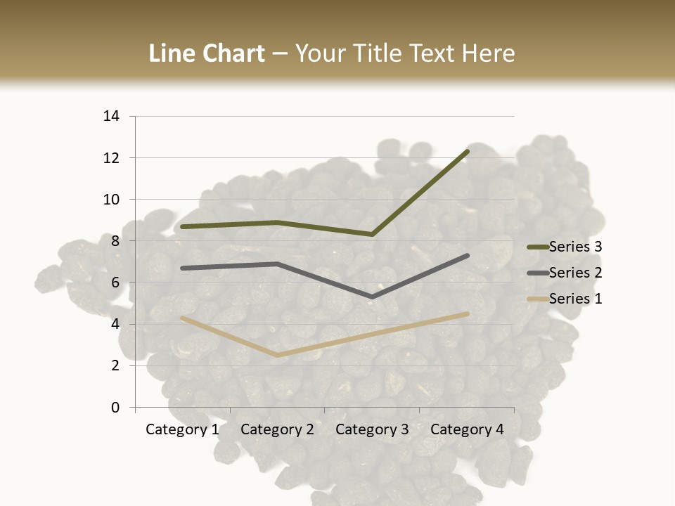 A Pile Of Dog Food On A White Background PowerPoint Template