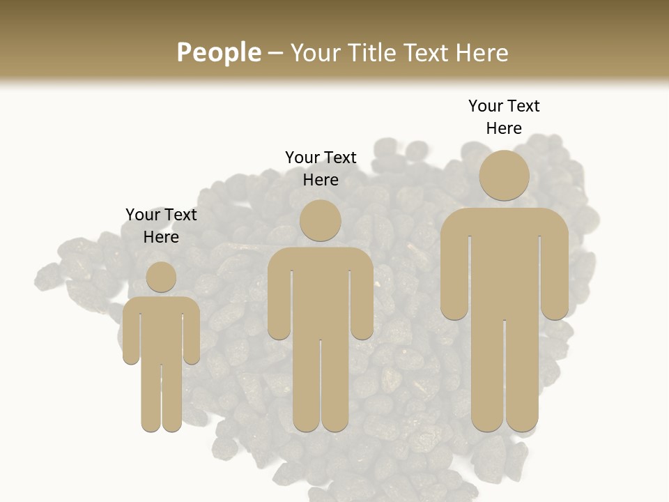 A Pile Of Dog Food On A White Background PowerPoint Template