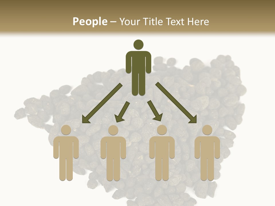 A Pile Of Dog Food On A White Background PowerPoint Template