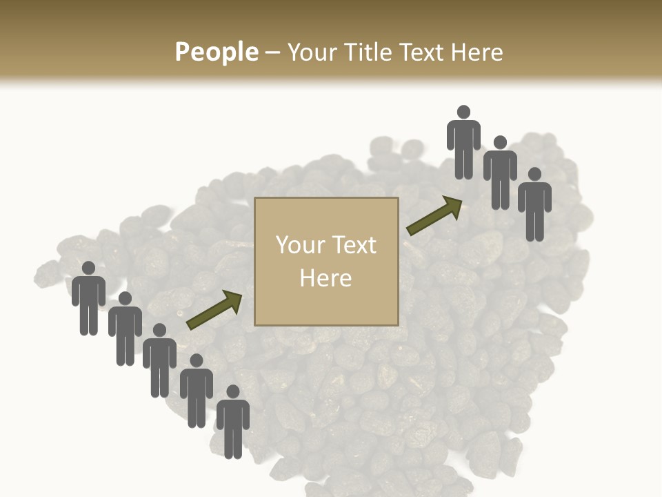 A Pile Of Dog Food On A White Background PowerPoint Template