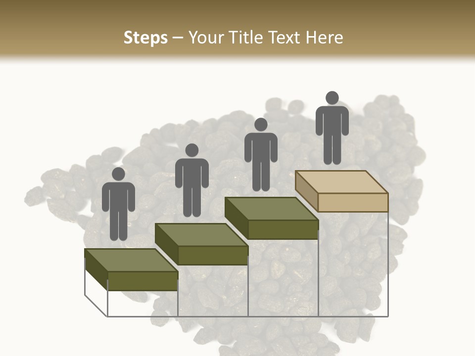 A Pile Of Dog Food On A White Background PowerPoint Template