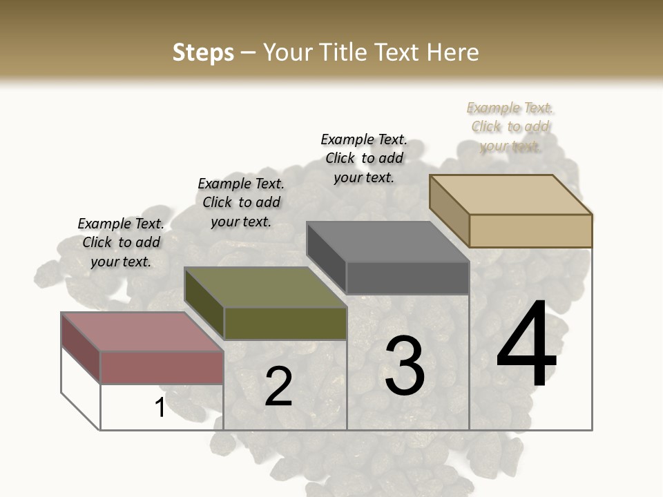 A Pile Of Dog Food On A White Background PowerPoint Template