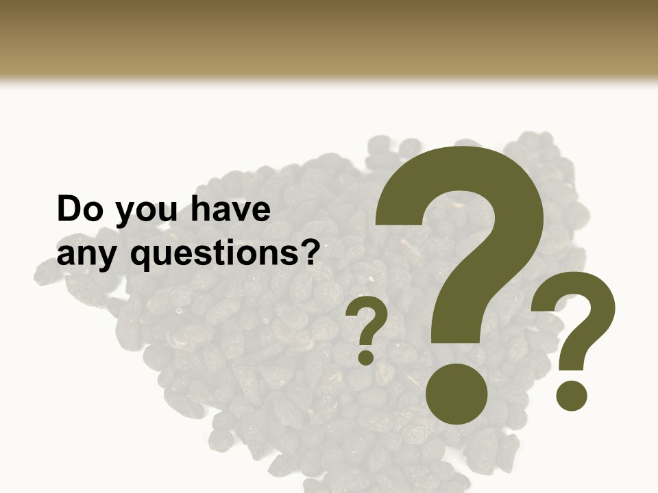 A Pile Of Dog Food On A White Background PowerPoint Template