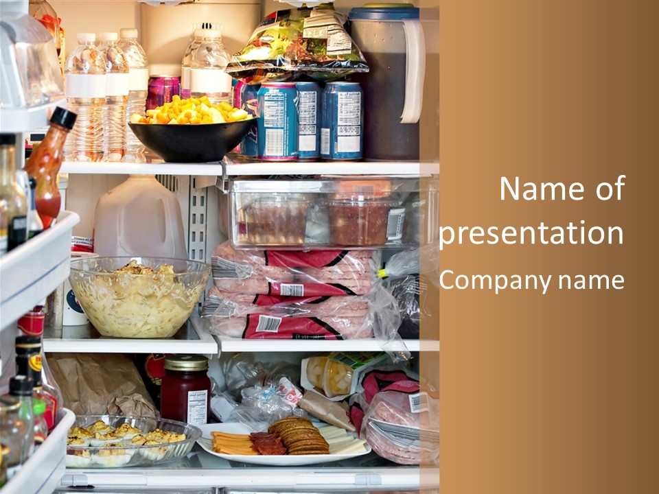 Open Ingredients Cheese PowerPoint Template