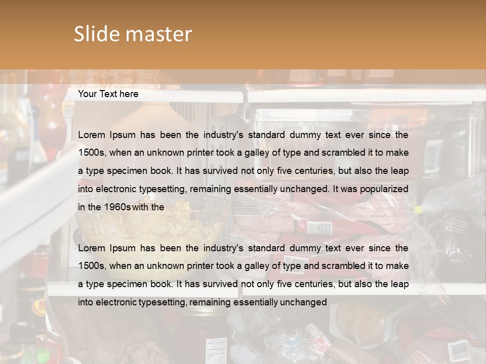 Open Ingredients Cheese PowerPoint Template