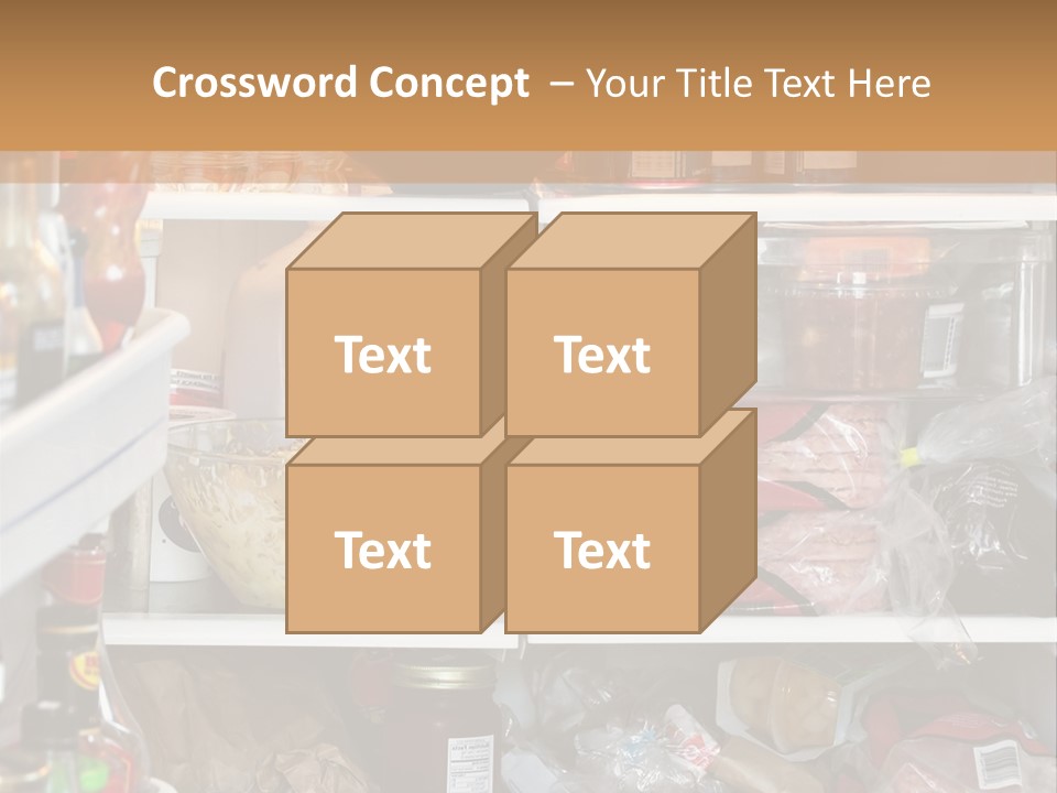 Open Ingredients Cheese PowerPoint Template
