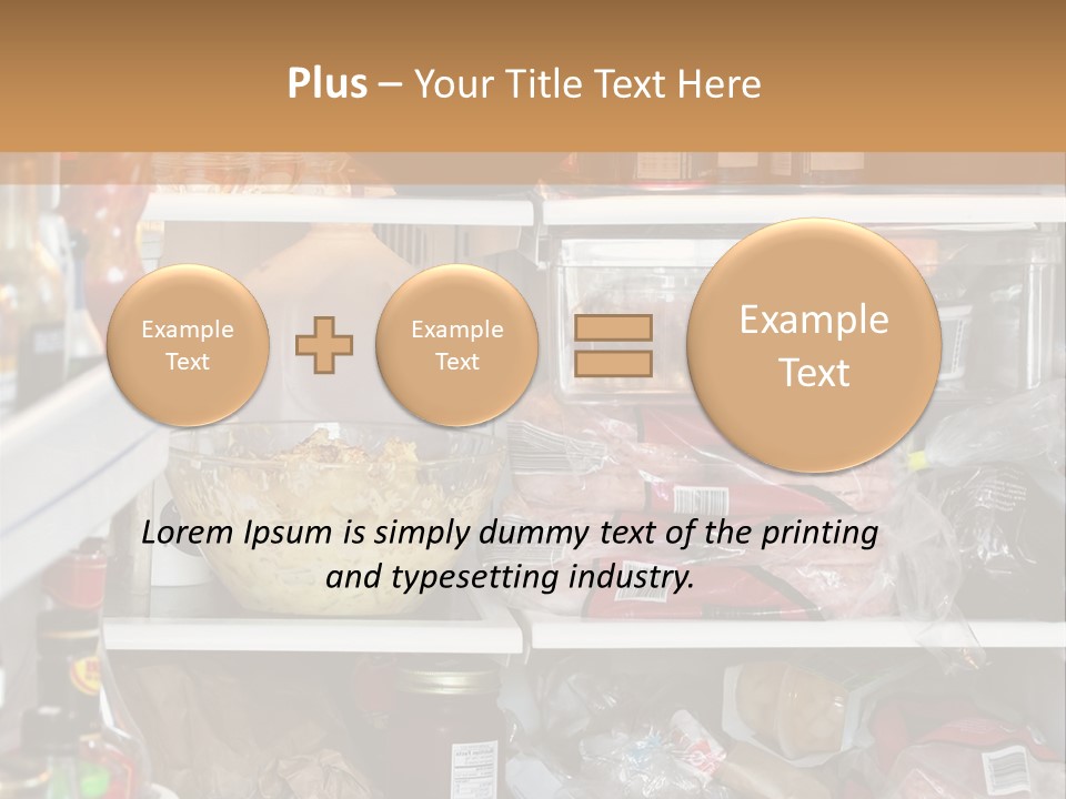 Open Ingredients Cheese PowerPoint Template