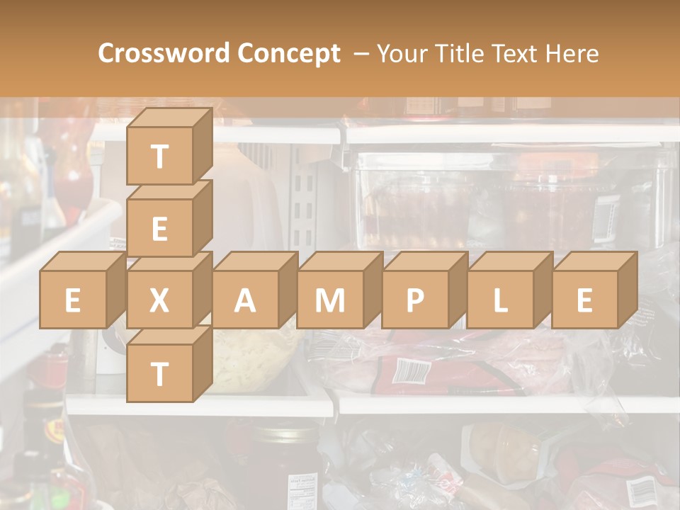Open Ingredients Cheese PowerPoint Template