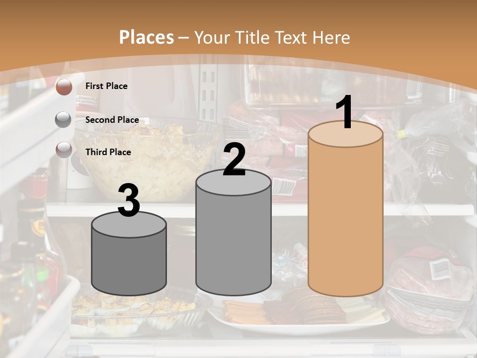 Party Products Refrigerator PowerPoint Template