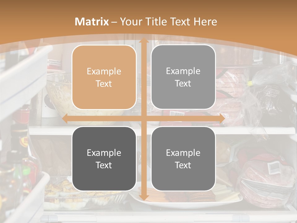 Party Products Refrigerator PowerPoint Template