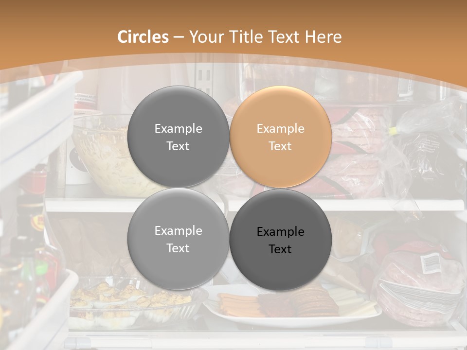 Party Products Refrigerator PowerPoint Template