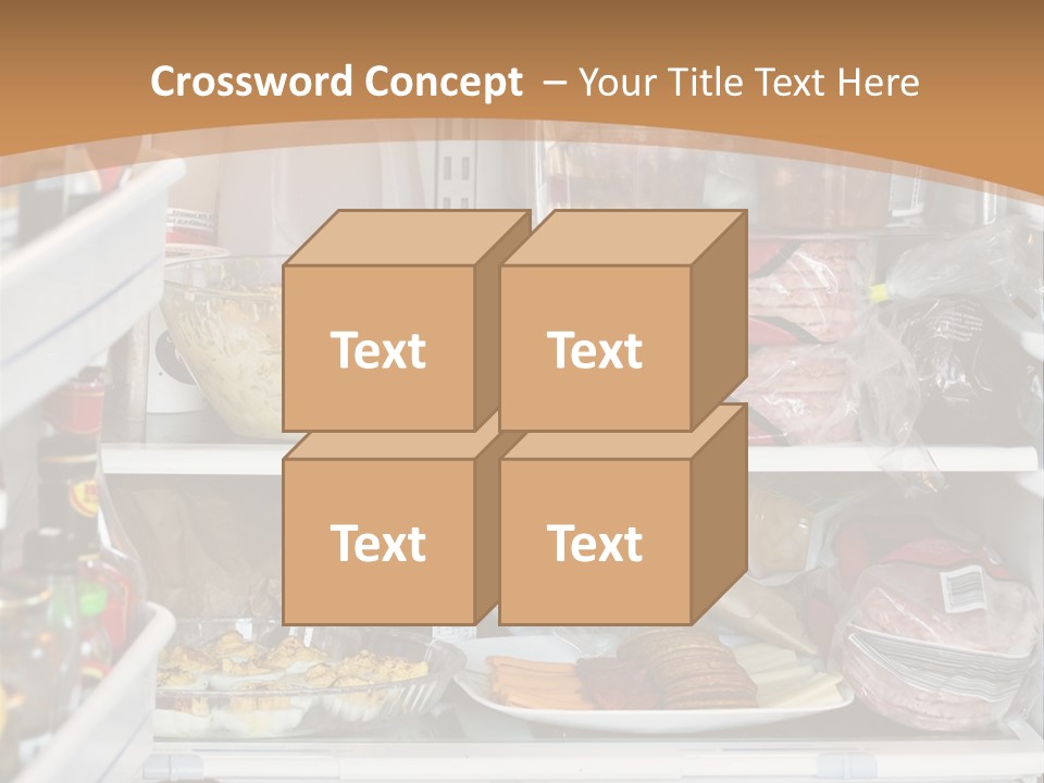Party Products Refrigerator PowerPoint Template