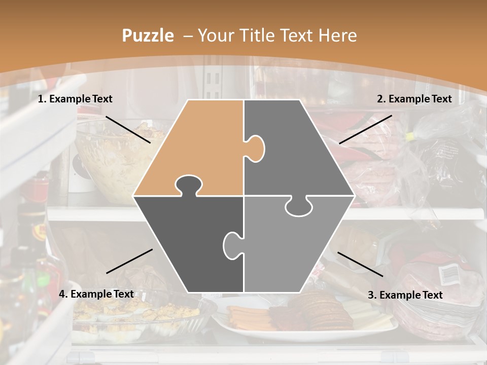 Party Products Refrigerator PowerPoint Template