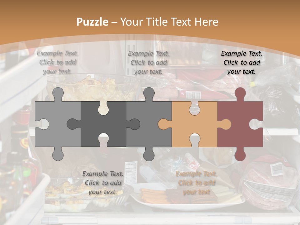 Party Products Refrigerator PowerPoint Template