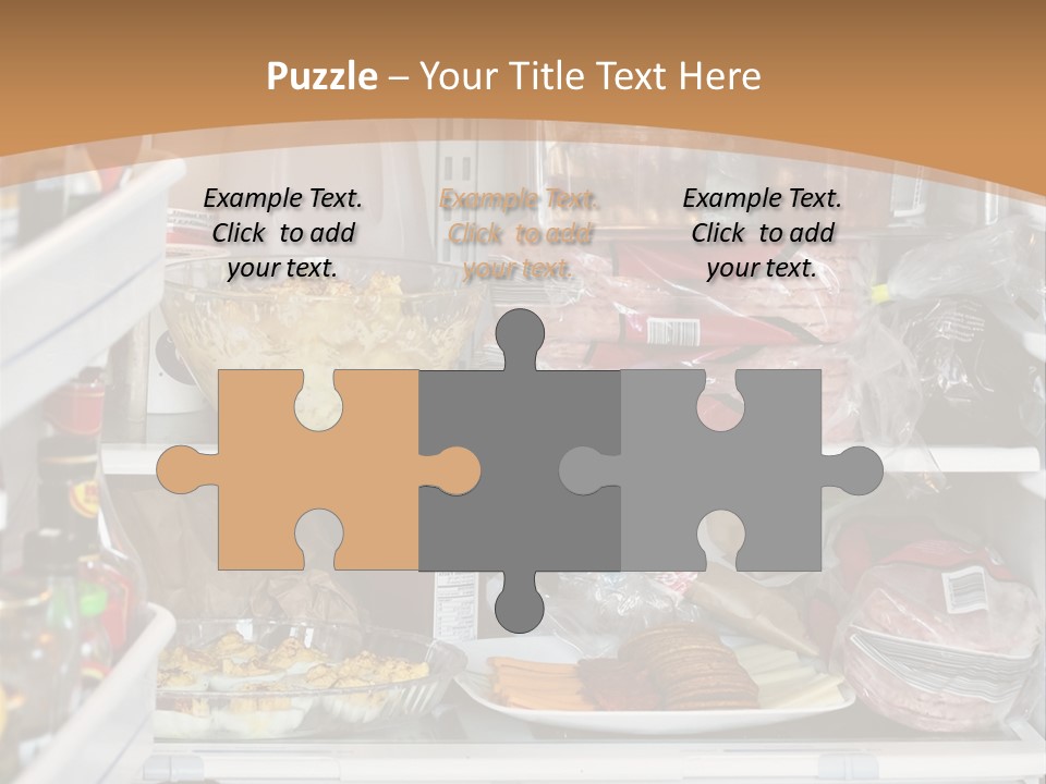 Party Products Refrigerator PowerPoint Template