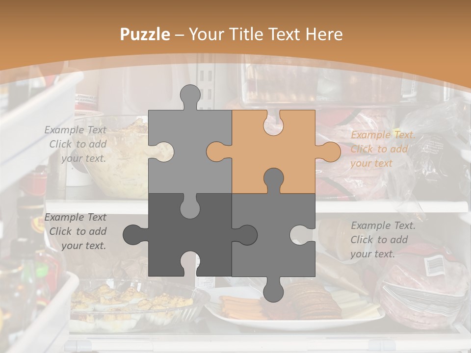 Party Products Refrigerator PowerPoint Template