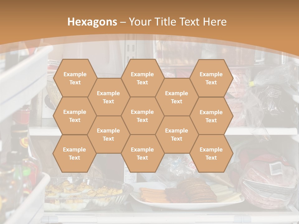 Party Products Refrigerator PowerPoint Template