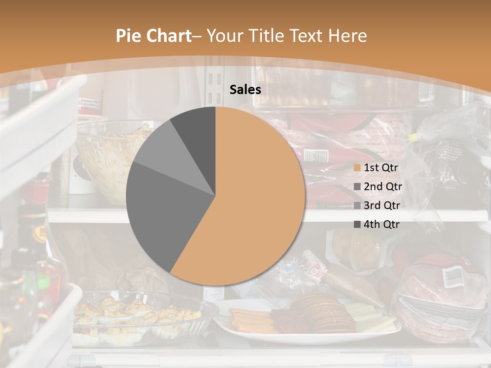 Party Products Refrigerator PowerPoint Template