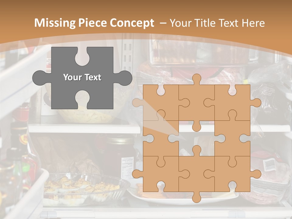 Party Products Refrigerator PowerPoint Template