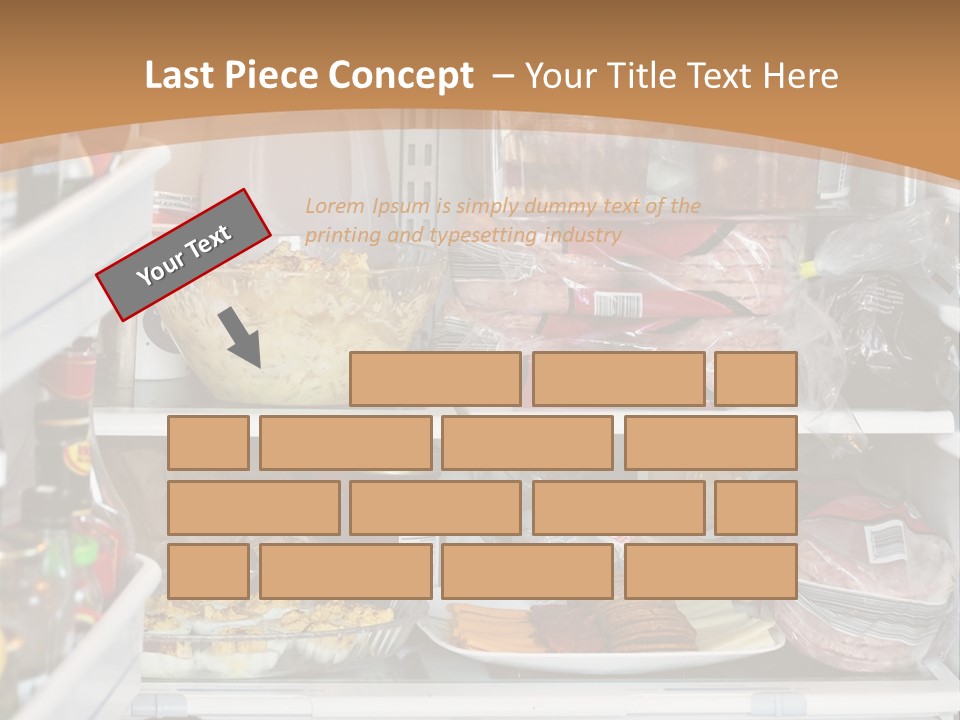 Party Products Refrigerator PowerPoint Template